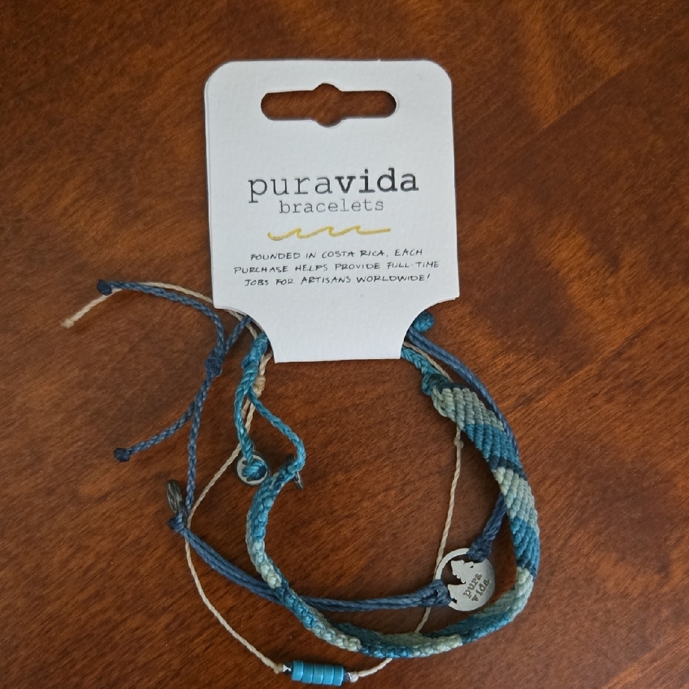 Pura Vida Ocean and Stone Braided Bracelet